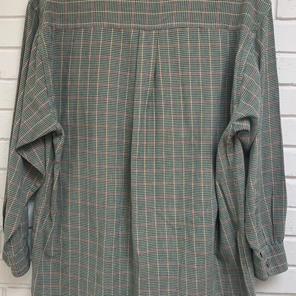Orvis Large Button Long-sleeve Plaid Cotton Shirt - Picture 4 of 8